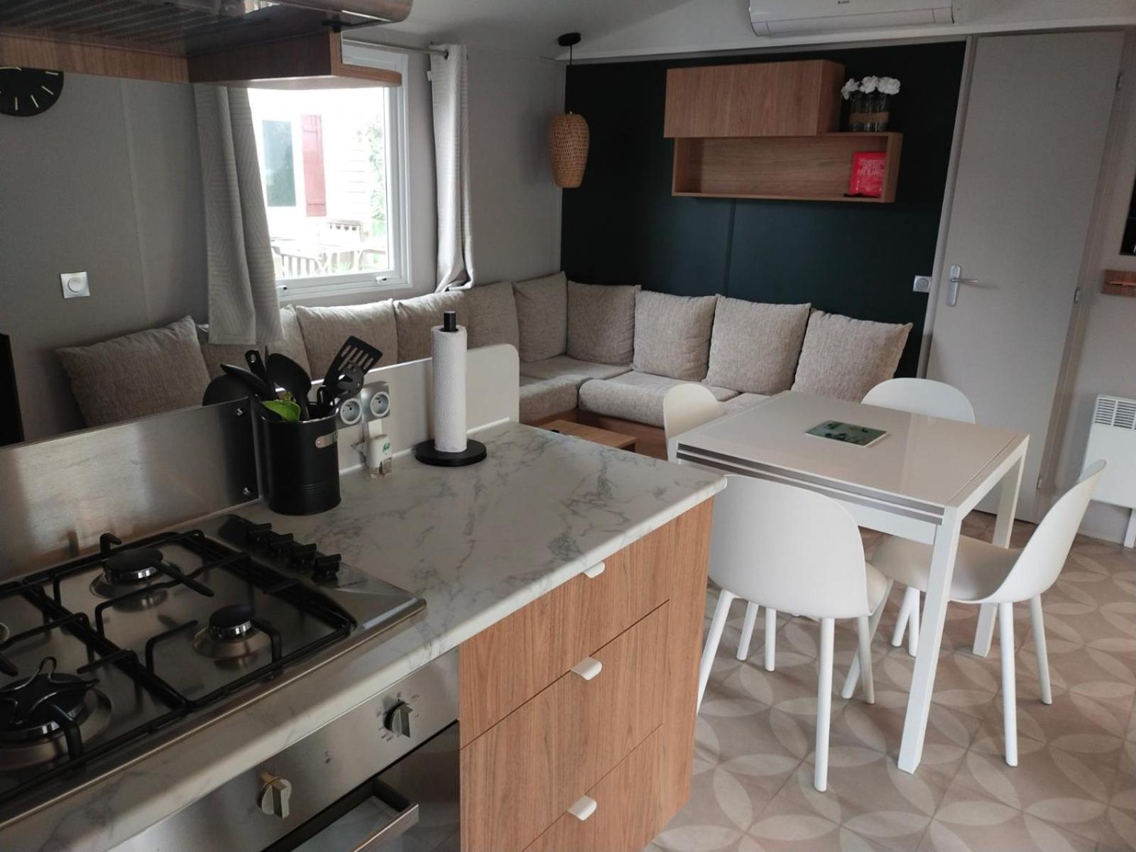 Mobil Home Le Lozerien Valras-Plage Bagian luar foto